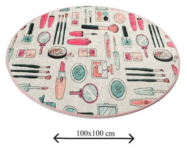 Makeup fürdőszobaszőnyeg, Ø100 cm