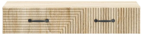 Fali oldaltábla Sonoma Tölgy 87,5 x 34,5 x 17 cm Szerelt Fa