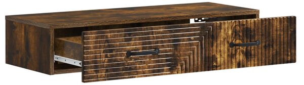 Fali oldaltábla Füstös Tölgy 87,5 x 34,5 x 17 cm Szerelt Fa