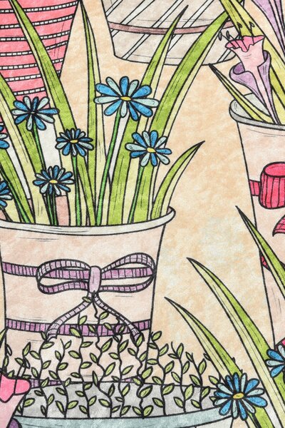 Flowerpot fürdőszobaszőnyeg, Ø100 cm