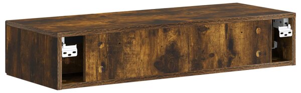 Fali oldaltábla Füstös Tölgy 87,5 x 34,5 x 17 cm Szerelt Fa
