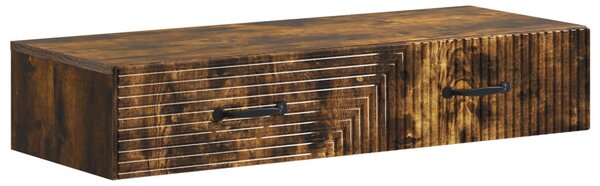 Fali oldaltábla Füstös Tölgy 87,5 x 34,5 x 17 cm Szerelt Fa