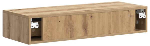 Fali oldaltábla Kézműves Tölgy 87,5 x 34,5 x 17 cm Szerelt Fa