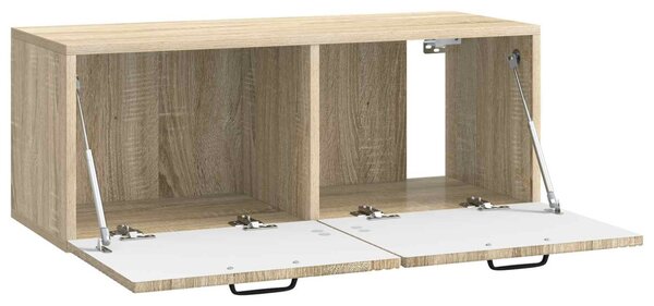 Fali TV szekrény Sonoma Tölgy 78,5 x 31 x 30 cm Szerelt Fa