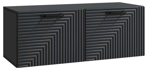 Fali TV szekrény Fekete 78,5 x 31 x 30 cm Szerelt Fa