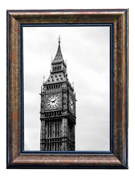 London képkeret, bronz, 10 x 15 cm