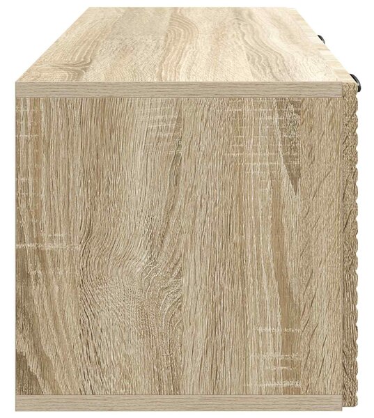 Fali TV szekrény Sonoma Tölgy 78,5 x 31 x 30 cm Szerelt Fa