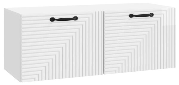Fali TV szekrény Magasfényű Fehér 78,5 x 31 x 30 cm Szerelt Fa