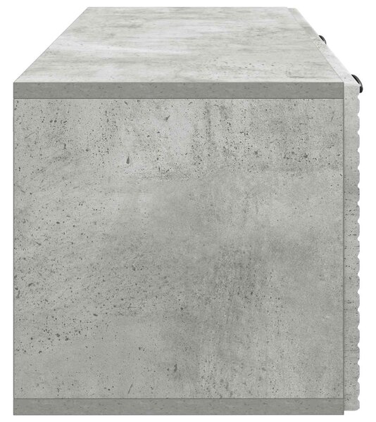 Fali TV szekrény Betonszürke 78,5 x 31 x 30 cm Szerelt Fa