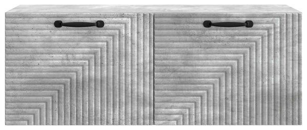Fali TV szekrény Betonszürke 78,5 x 31 x 30 cm Szerelt Fa