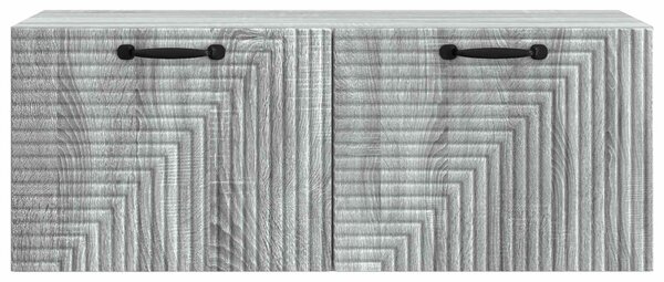 Fali TV szekrény Szürke Sonoma 78,5 x 31 x 30 cm Szerelt Fa