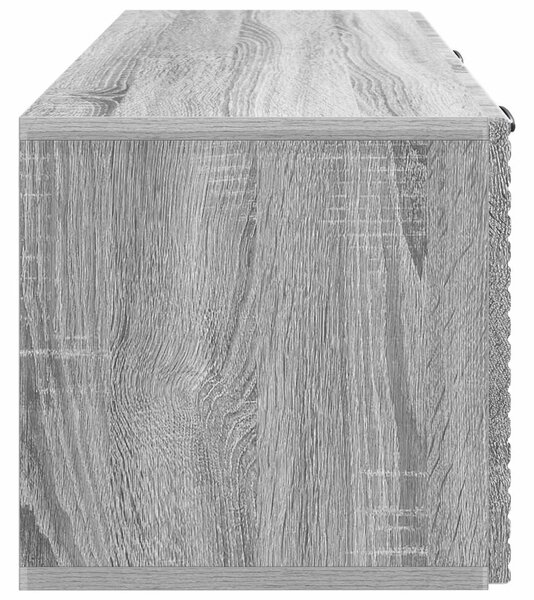 Fali TV szekrény Szürke Sonoma 78,5 x 31 x 30 cm Szerelt Fa