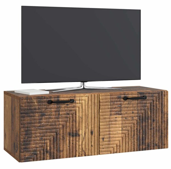 Fali TV szekrény Antik Fa 78,5 x 31 x 30 cm Szerelt Fa