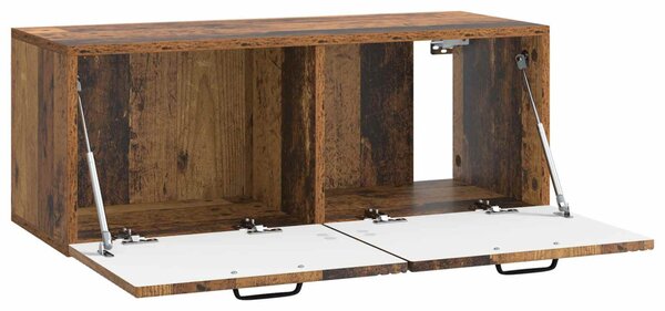 Fali TV szekrény Antik Fa 78,5 x 31 x 30 cm Szerelt Fa