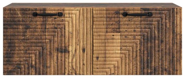 Fali TV szekrény Antik Fa 78,5 x 31 x 30 cm Szerelt Fa
