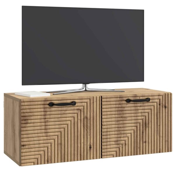 Fali TV szekrény Kézműves Tölgy 78,5 x 31 x 30 cm Szerelt Fa