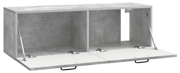 Fali TV szekrény Betonszürke 98 x 31 x 30 cm Szerelt Fa