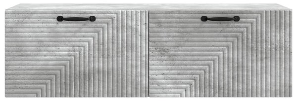 Fali TV szekrény Betonszürke 98 x 31 x 30 cm Szerelt Fa