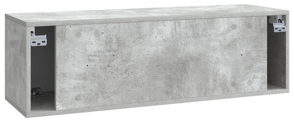 Fali TV szekrény Betonszürke 98 x 31 x 30 cm Szerelt Fa