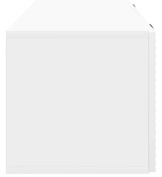 Fali TV szekrény Magasfényű Fehér 98 x 31 x 30 cm Szerelt Fa