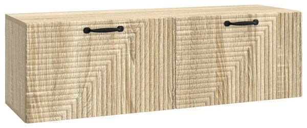 Fali TV szekrény Sonoma Tölgy 98 x 31 x 30 cm Szerelt Fa