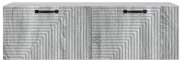 Fali TV szekrény Szürke Sonoma 98 x 31 x 30 cm Szerelt Fa