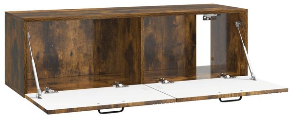 Fali TV szekrény Füstös Tölgy 98 x 31 x 30 cm Szerelt Fa