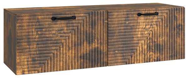Fali TV szekrény Füstös Tölgy 98 x 31 x 30 cm Szerelt Fa