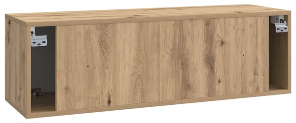 Fali TV szekrény Kézműves Tölgy 98 x 31 x 30 cm Szerelt Fa