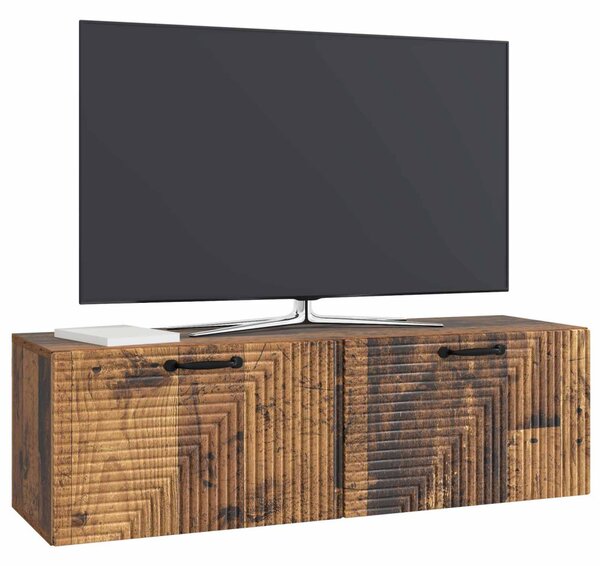 Fali TV szekrény Antik Fa 98 x 31 x 30 cm Szerelt Fa