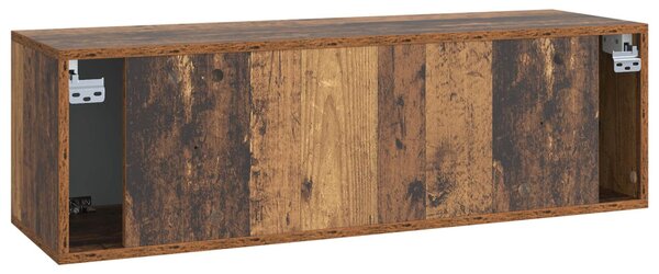 Fali TV szekrény Antik Fa 98 x 31 x 30 cm Szerelt Fa