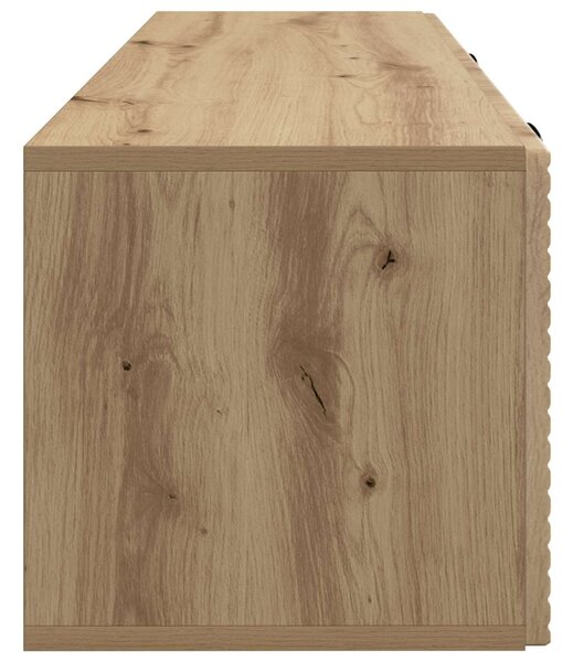 Fali TV szekrény Kézműves Tölgy 98 x 31 x 30 cm Szerelt Fa