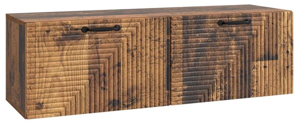 Fali TV szekrény Antik Fa 98 x 31 x 30 cm Szerelt Fa