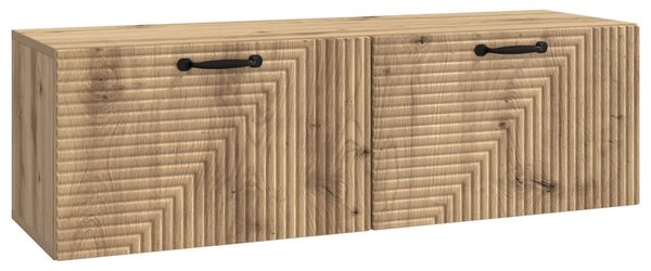 Fali TV szekrény Kézműves Tölgy 98 x 31 x 30 cm Szerelt Fa