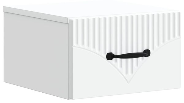 Fali éjjeli szekrény 2 pcs Fehér 34,5 x 33 x 20 cm Szerelt Fa