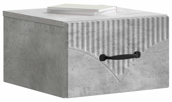 Fali éjjeli szekrény 2 pcs Betonszürke 34,5 x 33 x 20 cm