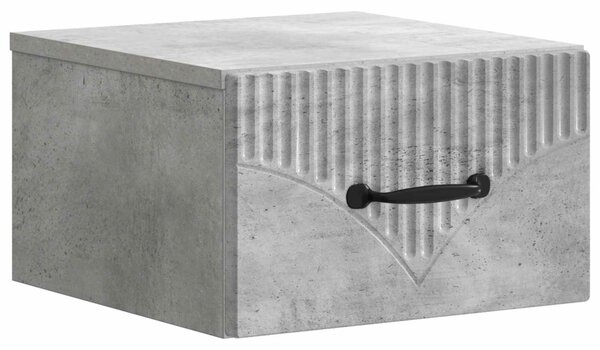 Fali éjjeli szekrény 2 pcs Betonszürke 34,5 x 33 x 20 cm