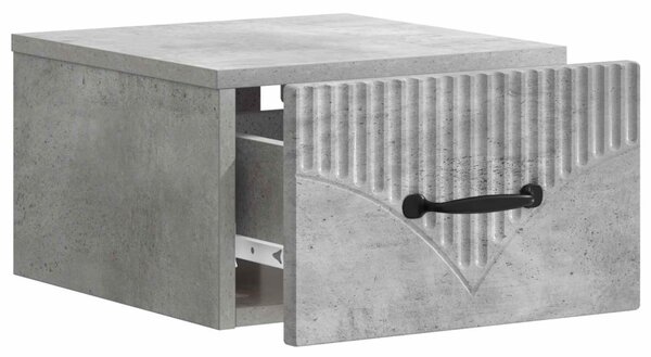 Fali éjjeli szekrény 2 pcs Betonszürke 34,5 x 33 x 20 cm