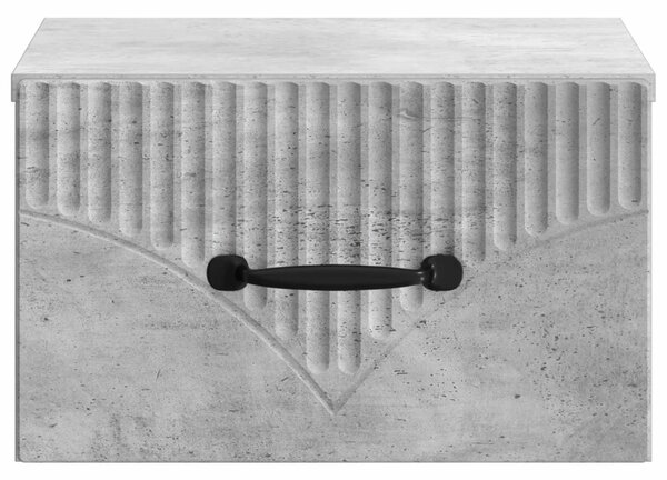 Fali éjjeli szekrény 2 pcs Betonszürke 34,5 x 33 x 20 cm