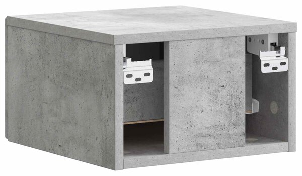 Fali éjjeli szekrény 2 pcs Betonszürke 34,5 x 33 x 20 cm