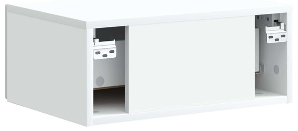 Fali éjjeli szekrény 2 pcs Fehér 49 x 34,5 x 20 cm Szerelt Fa