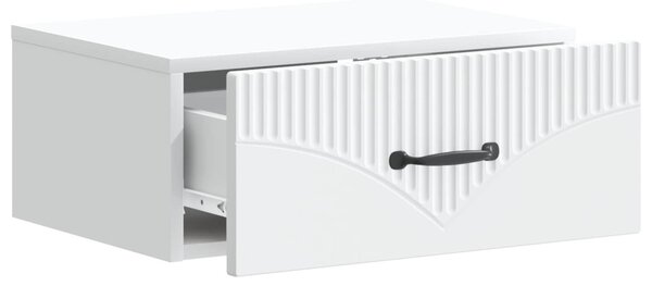 Fali éjjeli szekrény 2 pcs Fehér 49 x 34,5 x 20 cm Szerelt Fa