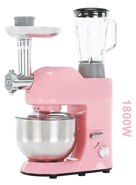 TEMPO-KONDELA KANTE, konyhai robotgép, 1800 W, 5 l, rózsaszín/króm