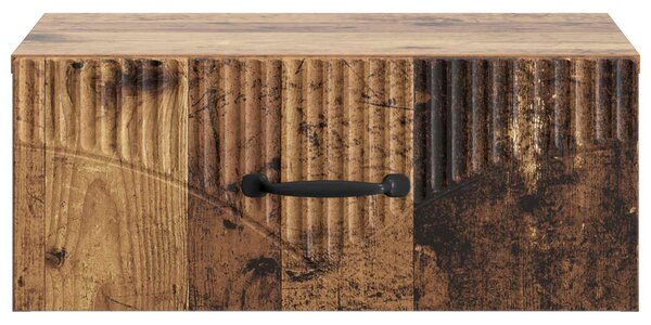 Fali éjjeli szekrény fiókkal 2 pcs Antik Fa 49 x 34,5 x 20 cm