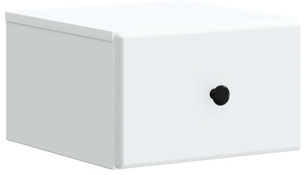 Fali éjjeli szekrény 2 pcs Fehér 34,5 x 33 x 20 cm Szerelt Fa
