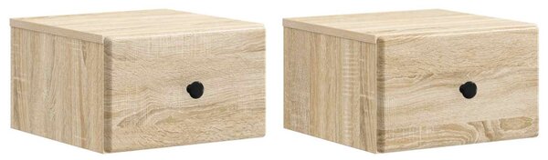 Fali éjjeli szekrény 2 pcs Sonoma Tölgy 34,5 x 33 x 20 cm