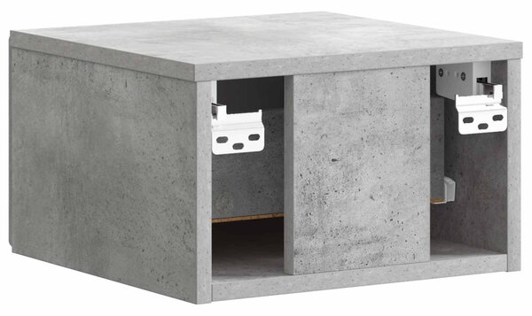 Fali éjjeli szekrény Betonszürke 34,5 x 33 x 20 cm Szerelt Fa