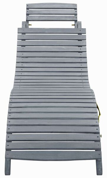 VidaXL Akácfa Napozóágy - Antik Szürke - 190cm