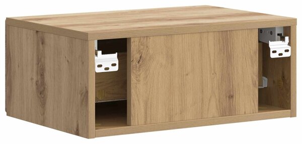 Fali éjjeli szekrény 2 pcs Kézműves Tölgy 49 x 34,5 x 20 cm