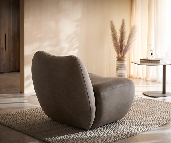 DELIFE Lounge fotel Zena 75x85 cm taupe vintage